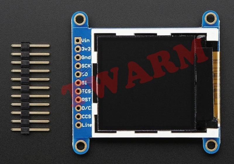 德源 (含稅) afruit 1.44" 帶有MicroSD卡 TFT彩色液晶顯示屏-ST7735R(ada2088)