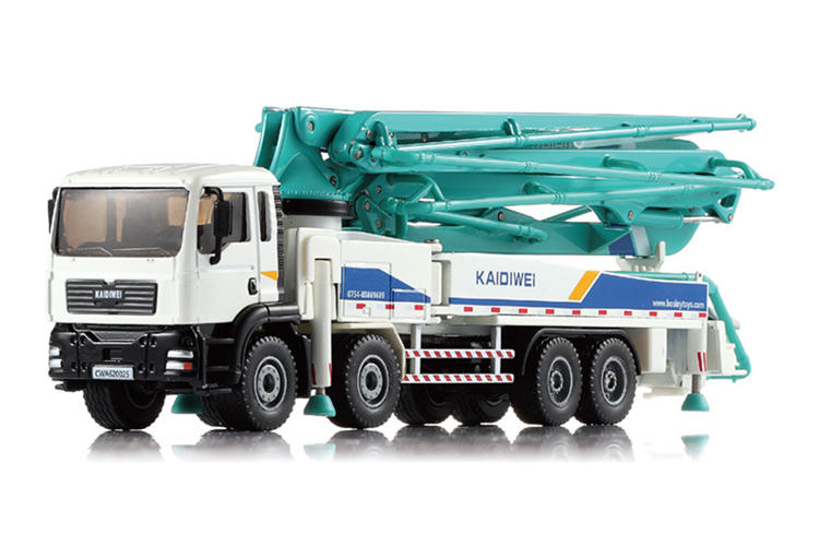 【W先生】Kaidiwei 凱迪威 1:55 1/55 混凝土泵浦車 水泥泵浦車 壓送車 鴨母車 工程車 金屬 合金模型