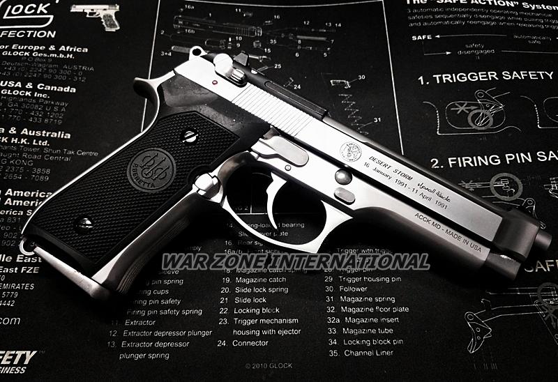 WZ Beretta M9 92 刻字版 沙漠風暴 全金屬瓦斯槍 SV 銀 | 露天市集 | 全台最大的網路購物市集