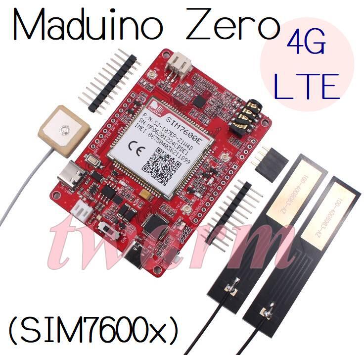 《德源科技》(含稅)Maduino Zero 4G LTE　模組（配：SIM7600E-H or SIM7600A-H）