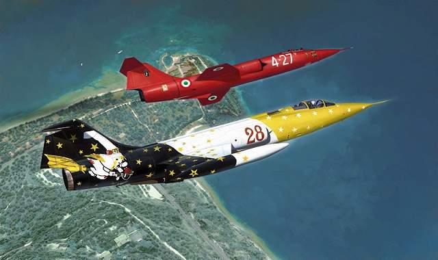 稀有彩繪星式戰鬥機  1/48 F-104G STARFIGHTER  #2777′