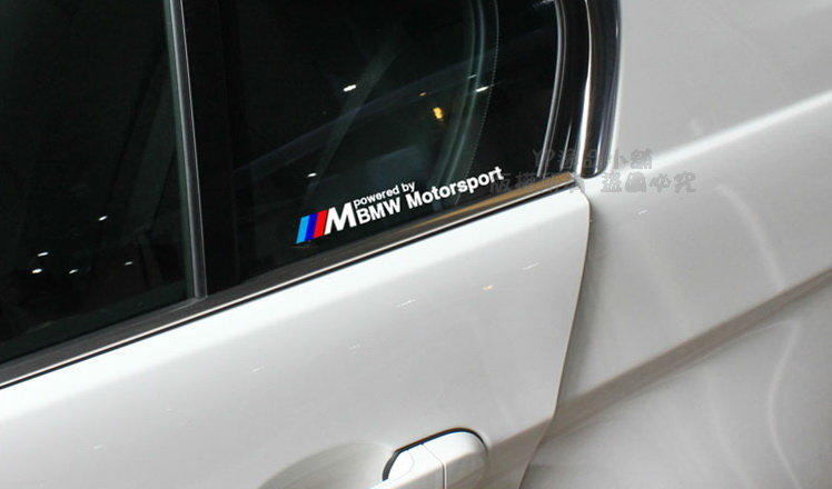 YP逸品小舖 BMW Motorsport 側窗貼紙 三角窗 反光 防水 2入裝 e36 e90 e46 335 z4