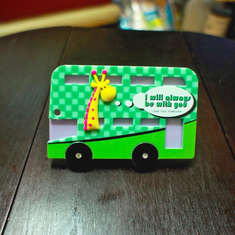 2015最新公車造型卡套 長頸鹿 卡通卡包 韓國可愛卡片卡套提款卡信用卡夾 車票套 證件夾 草莓熊雜貨店