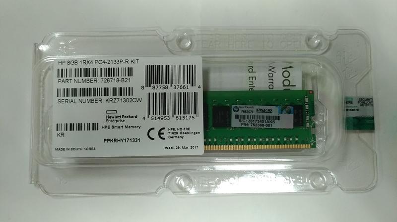 HP 8GB 1Rx4 PC4-2133P-R