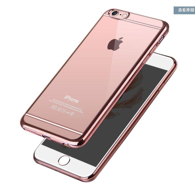 【R15】IPHONE6 6PLUS超薄tpu透明手機殼新款iphone6PLUS電鍍手機皮套4.7 5.5外殼