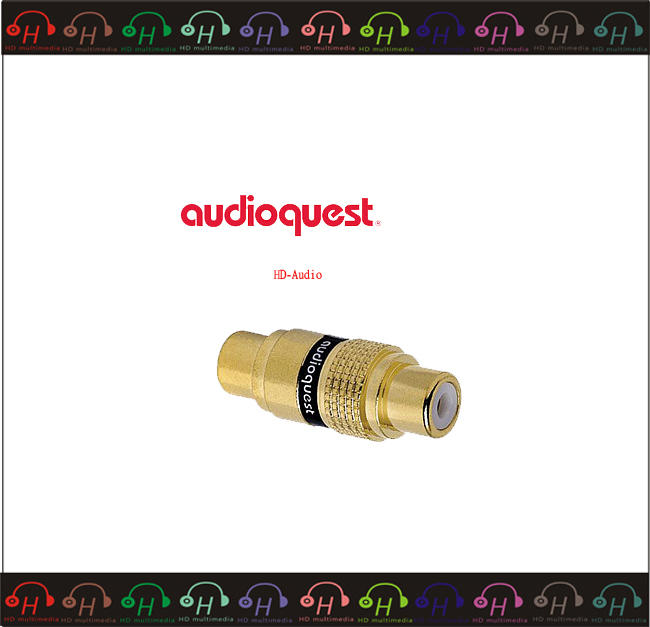 HD Multimedia台中逢甲耳機專賣店 AudioQuest RCA to RCA 轉接頭
