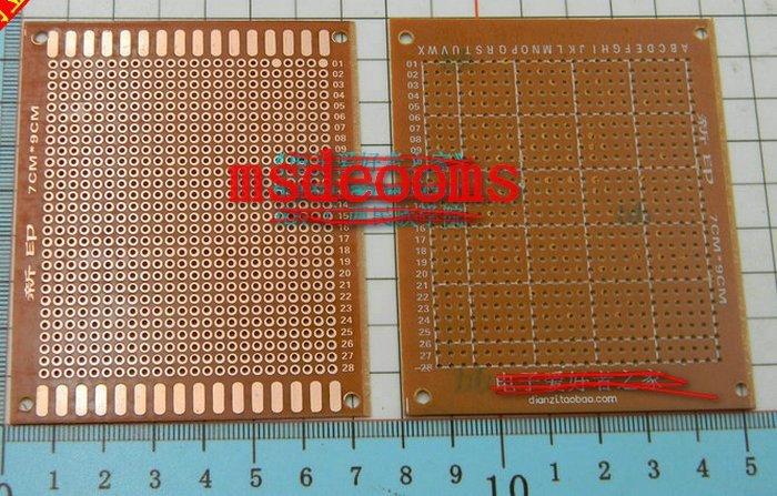 7x9cm 萬用板 洞洞板 單面7x9公分 電路板 PCB 電木板 電子實習 DIY