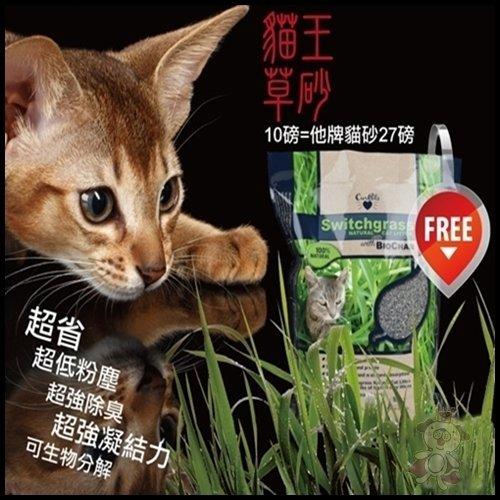 ＊WANG＊【二包+含運】Ourpets 貓王》環保草砂貓砂-10磅(4.55kg)