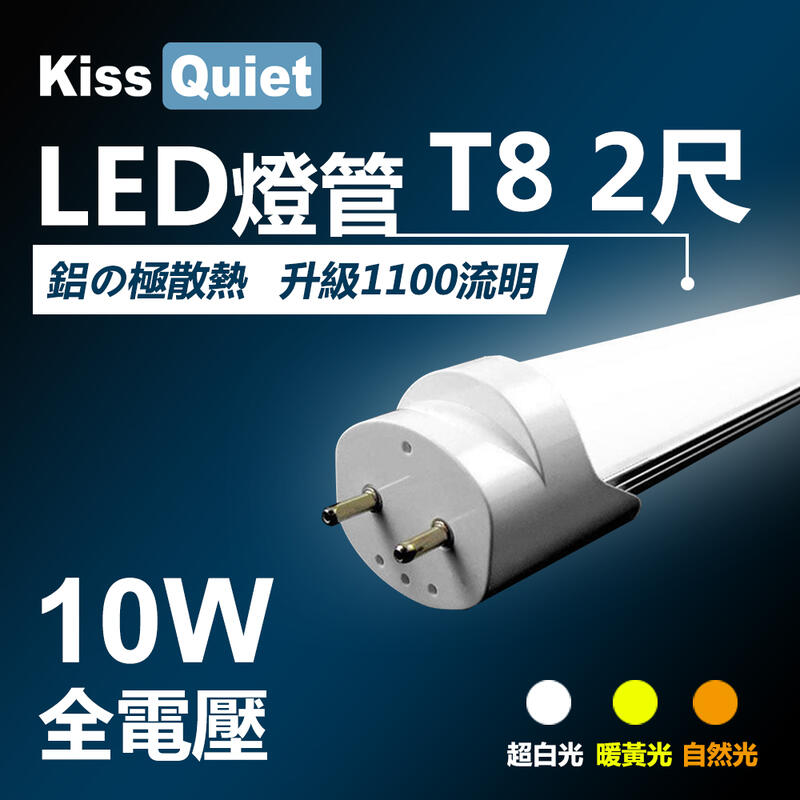 (德克照明)台灣製造10支免運-扣運平均90元-12W亮度 T8 2呎LED燈管,輕鋼架4尺,MR16,崁燈,球泡燈