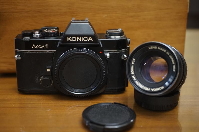 Konica Acom-1加購馳名德鏡味Hexanon AR 50mm F1.7人像200mm F3.5 轉接