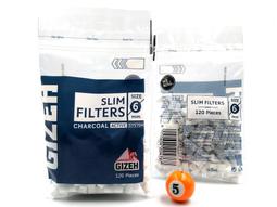 ◤球球玉米斗◢ 正品 德國GIZEH捲煙濾嘴 6MM帶活性碳...