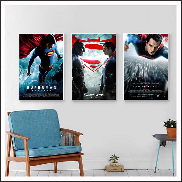 蝙蝠俠對超人 正義曙光 超人 鋼鐵英雄 超人再起 電影海報 藝術微噴 掛畫 嵌框畫 @Movie PoP 賣場多款海報~