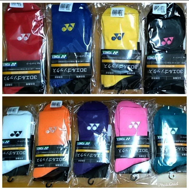YONEX 優乃克 3D立體 純棉運動襪 (厚底) 左右設計 9色可選 特價 每雙 150元 6雙免運