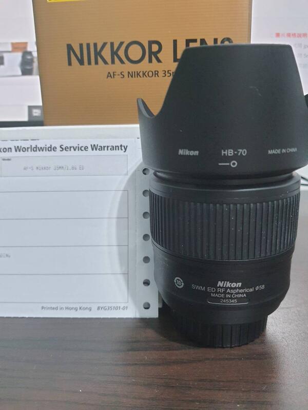 公司貨 Nikon AF-S FX 35mm F1.8 G 大光圈 定焦人像鏡
