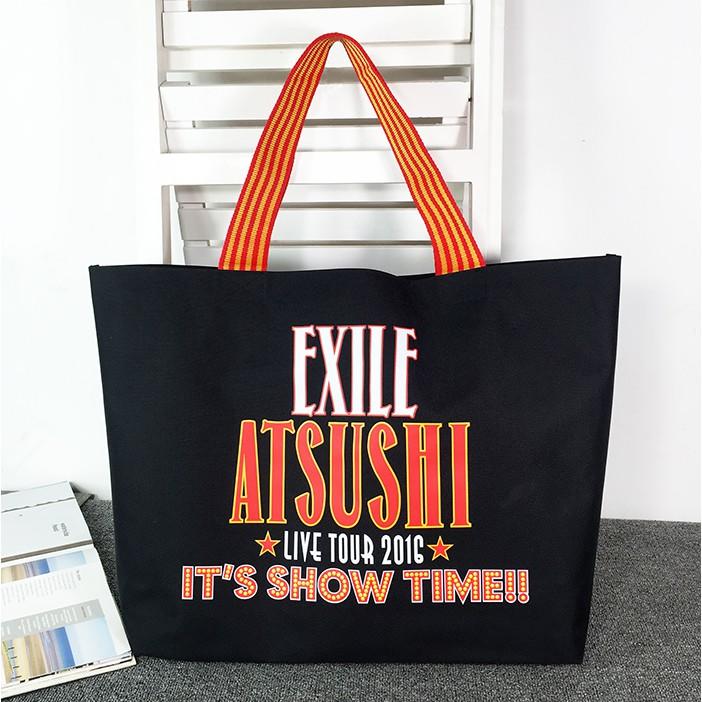 放浪兄弟 EXILE ATSUSHI LIVE TOUR 2016 IT'S SHOW TIME! 黑色購物包/肩背包