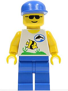 樂高人偶王 LEGO 絕版懷舊-潛水員#6556 div003