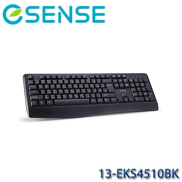 【MR3C】含稅 eSENSE逸盛 K4510 防潑水標準鍵盤 黑色 (13-EKS4510BK )