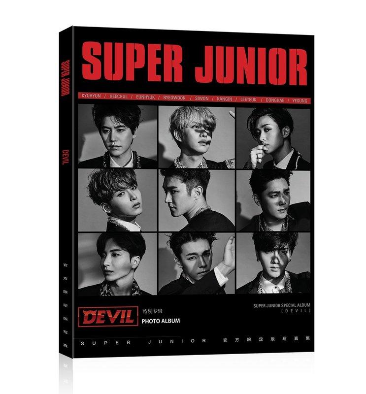 【買一送三】SJ super junior十週年Devil同款《圖文寫真集》16開本明星周邊