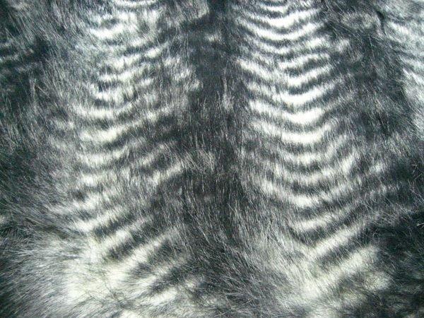 七三式精品公社之黑白色波浪紋3D超細長毛絨布人造皮草(抱枕.地毯.避光墊定做中~)