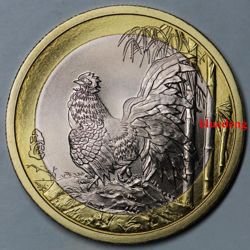 古董 古錢 硬幣收藏  外幣全新2017年托克勞生肖雞1新西蘭元硬幣28mm-3-1