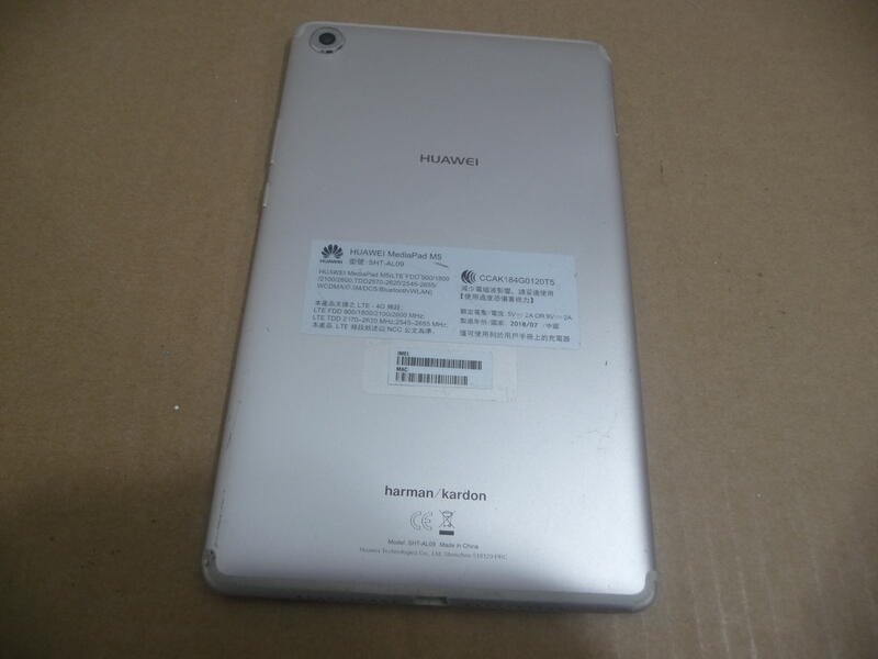 華為Huawei MediaPad M5 (SHT-AL09) 8.4 吋LTE 故障機零件機（明0626