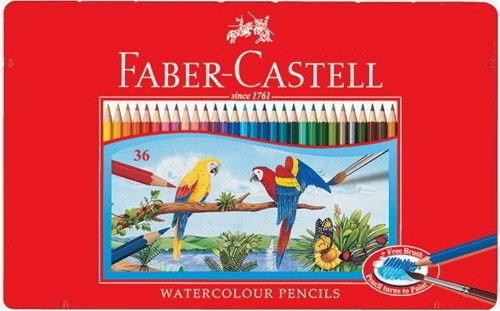 現貨供應【大衛】輝伯 Faber-Castell 水性彩色鉛筆36色(鐵盒裝)