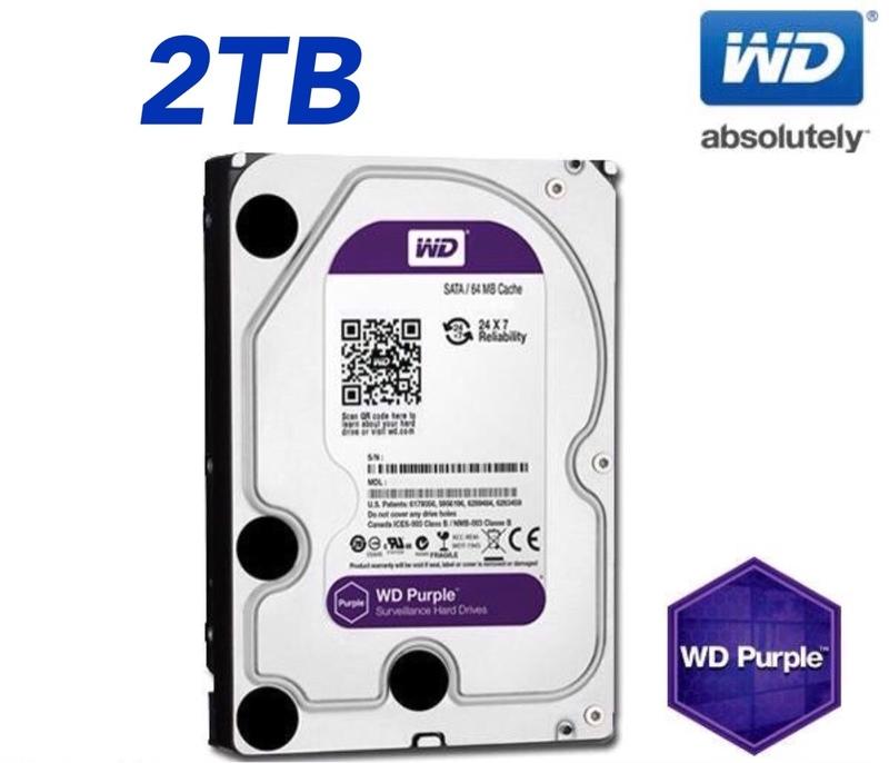 【全新公司貨】 WD威騰 紫標 2T 監控硬碟 2TB 三年保固