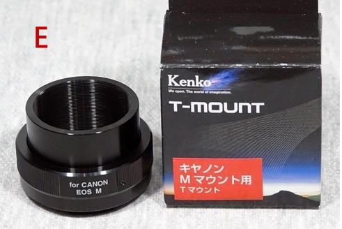 日本 Kenko T-mount 轉canon eos-m 轉接環