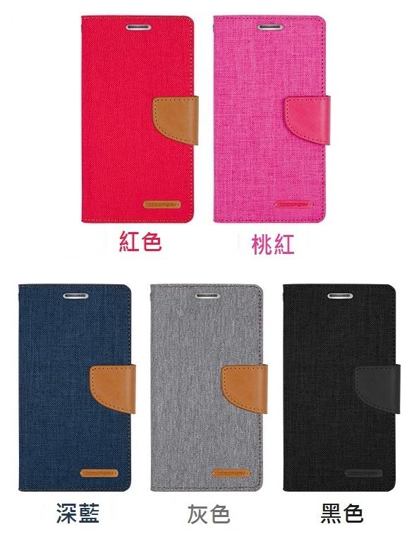 韓國Mercury iPhone XR (6.1吋) 牛仔布紋 韓式撞色皮套 手機套 保護套 可插卡 可站立