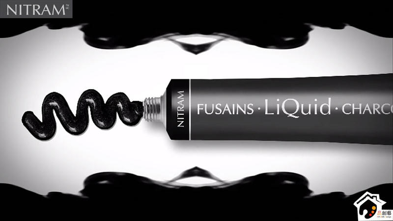 加拿大NITRAM FUSAINS LIQUID Charcoal 液態炭筆膏/炭粉膏 50ml