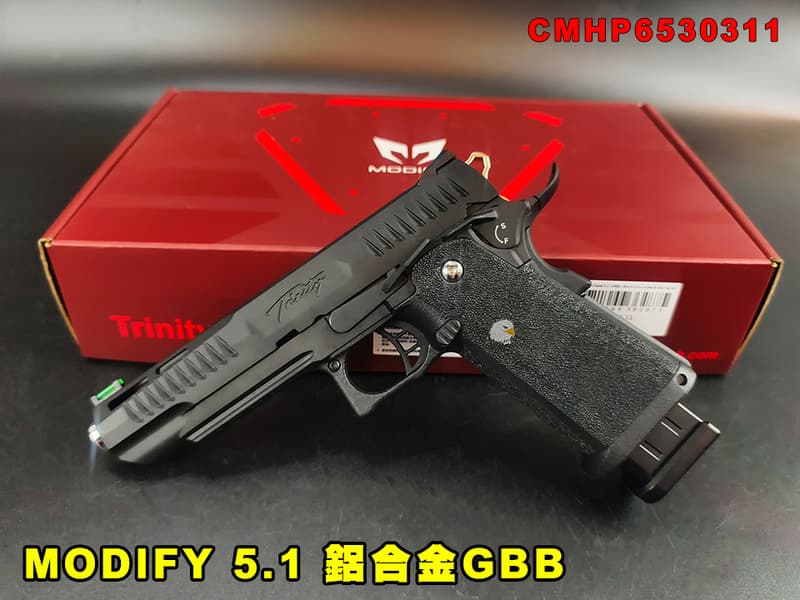 Tw Modify 【翔準AOG】MODIFY 5.1 GBB 瓦斯手槍 金屬滑套+銀色外管 CMHP6530311 HI-CAPA 瓦斯短 | 露天市集 | 全 ...