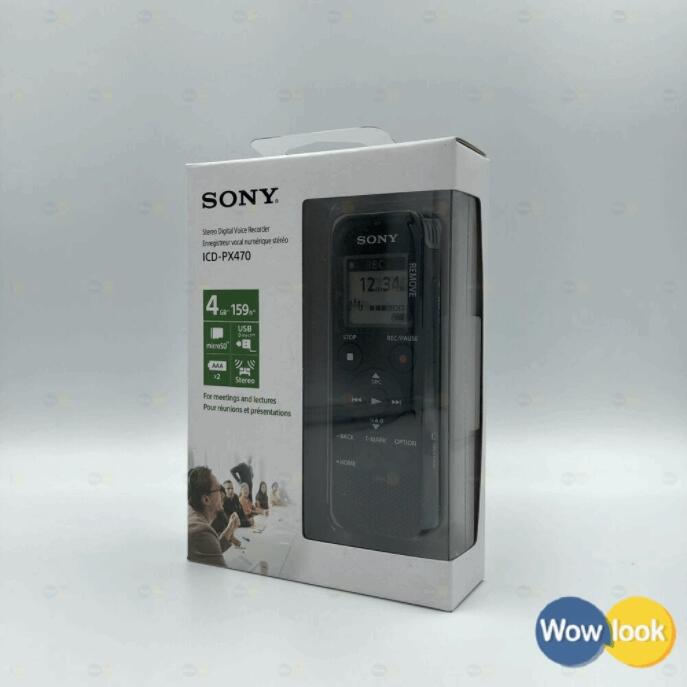 全新 SONY ICD-PX470 錄音筆｜4GB 可microSD擴充【Wowlook】2202