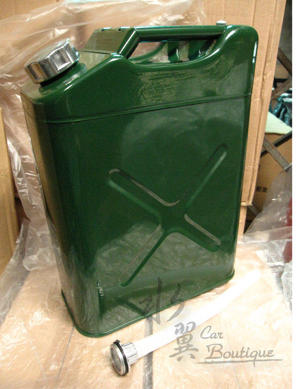 水翼汽車精品 -驚爆價 20公升 鐵製(烤漆) 『含專利油管』/ 儲油桶 / 備油桶 / 汽油桶