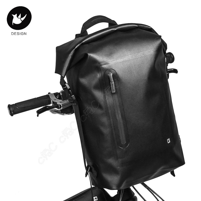 Rhinowalk-全新超音波融合全防水後背包：專利多功能跨界潮包 旅行李袋雙肩包 自行車頭包 腳踏車手袋 單車把包