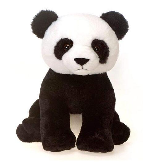 14481c 日本進口 限量品 好品質 可愛柔順 黑白色熊貓貓熊  動物絨毛絨玩偶抱枕娃娃擺件裝飾品禮品