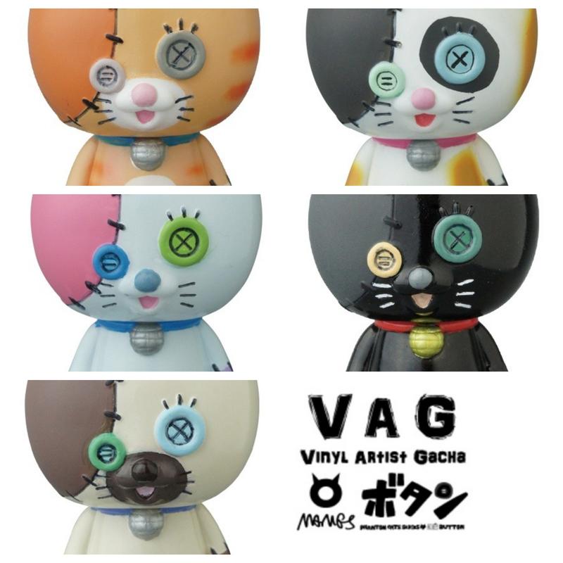 全新現貨 MEDICOM TOY VAG series 18 鈕扣貓 mames 一套全5種 超商付款免訂金