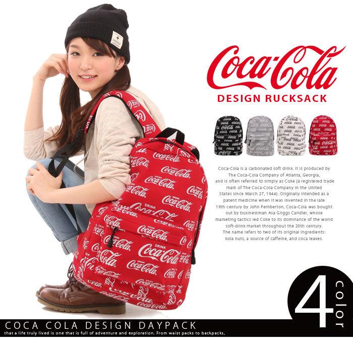 日本原裝 可口可樂紀念包 男女背包 /帆布包 /後背包/ 書包/ 旅行包