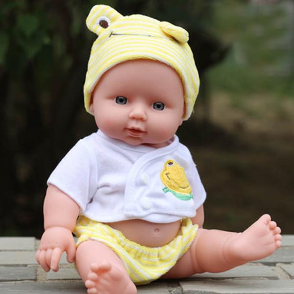 智能仿真婴儿洗澡洋娃娃软胶宝宝早教过家家儿童公主女孩玩具娃娃教學
