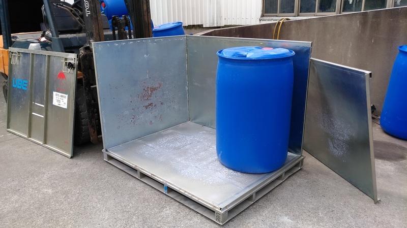 2017 組合鐵箱 蝴蝶籠 及 200L 50加侖   水塔~普利桶~射出成型桶~耐酸鹼 工地用 日本製造