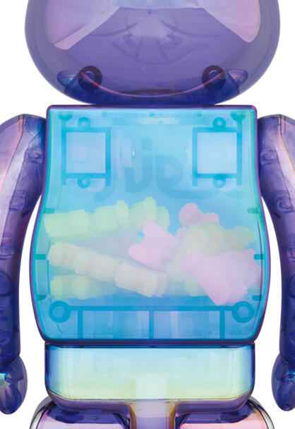 Image.台中逢甲店BE@RBRICK BEARBRICK 400%100% X-girl CLEAR PURPLE