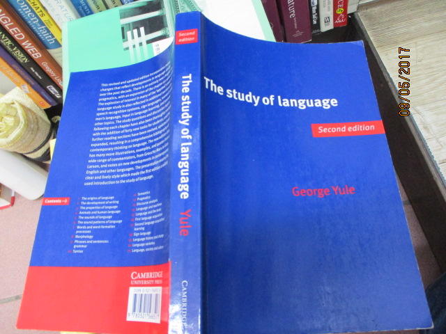 /109-80(052156851X)The study of language 1996
