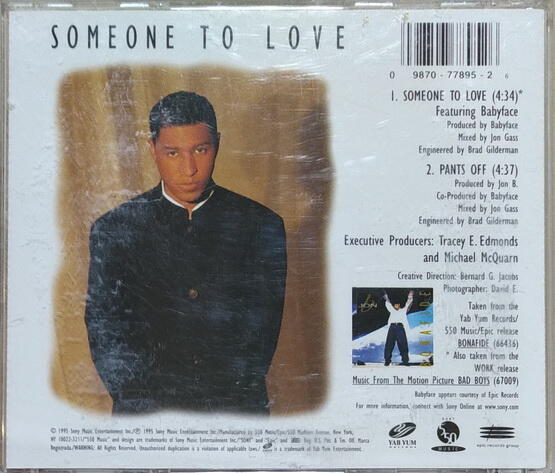 《絕版專賣》Jon B Featuring Babyface / Someone To Love 單曲 | 露天市集 | 全台最大的網路購物市集