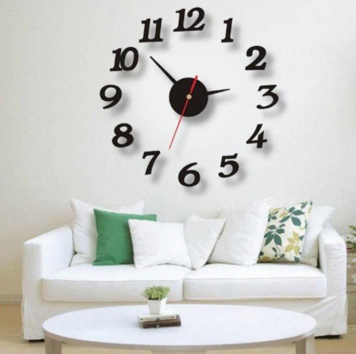 壓克力時鐘 數字diy時鐘 客廳 家用 亞克力掛鐘 貼鐘 靜音 牆貼