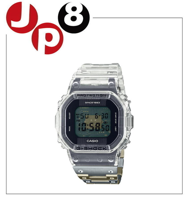 JP8日本代購2023新款CASIO G-SHOCK 40週年限量DWE-5640RX-7JR 方形數字