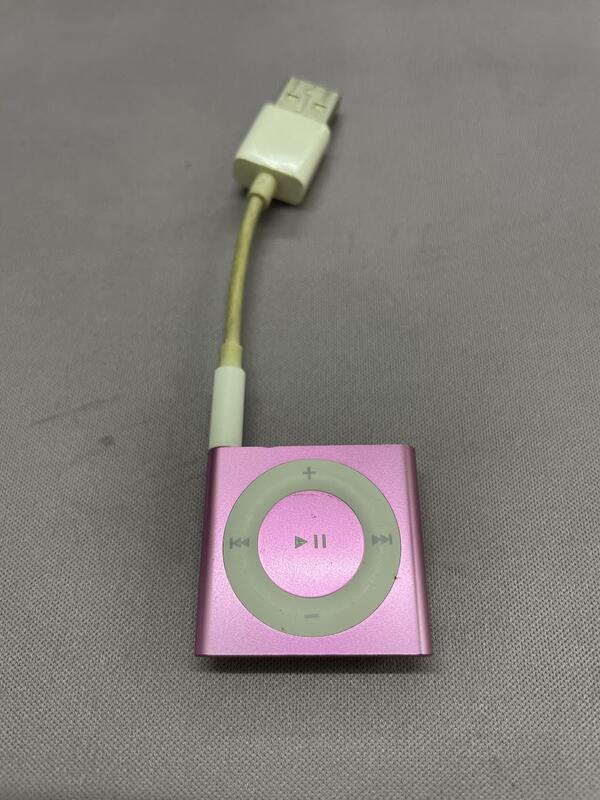 Apple iPod shuffle 4 四代2GB 粉紅色功能良好電力正常含充電線剩粉紅