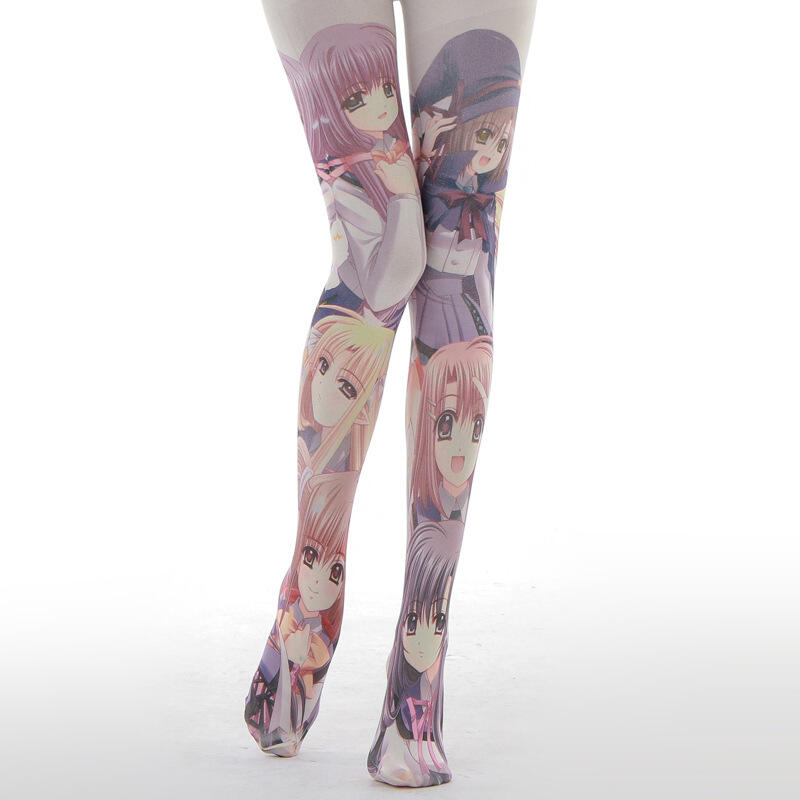 愛襪甜心【A-198】LEOPARDLADY品牌❤蘿莉風二次元印花cosplay人物圖案褲襪
