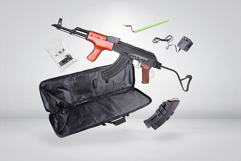 RST 紅星 - 入門特惠 DIBOYS AK-AIMS電動槍(含槍袋+電動彈匣+BB彈+電池+充電器) BY-015B