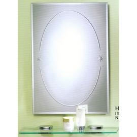 《日成》浴室化妝鏡.長方形.防蝕 (有防霧.附玻璃平台) HM-078