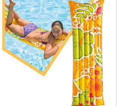 INTEX59720 全新彩色花朵日光浴浮排183*69公分 充氣浮床 水上浮排 充氣墊 促銷價