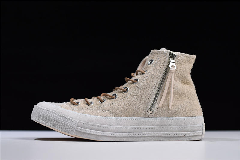 Converse Chuck Taylor 1970S Suede Zip High 淺棕高幫側拉鏈148879C